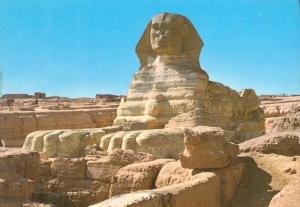 Egypt, Giza, the Sphinx, unused Postcard 