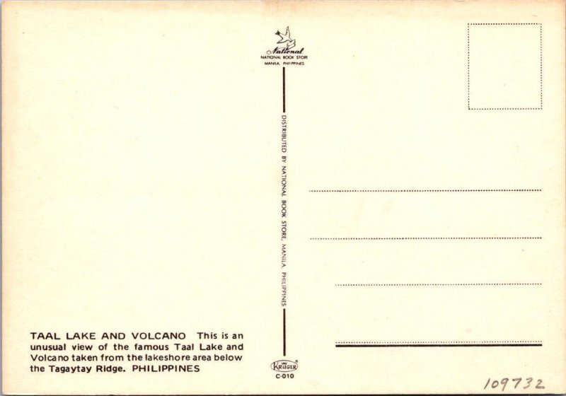 Philippines  TAAL LAKE & VOLCANO  Boat~Children  TAGAYTAY RIDGE   4X6 Postcard