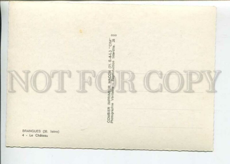 442275 France Brangues tourist advertising Old postcard