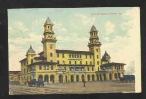 ATLANTA GEORGIA TERMINAL RAILROAD STATION TRAIN DEPOT VINTAGE POSTCARD