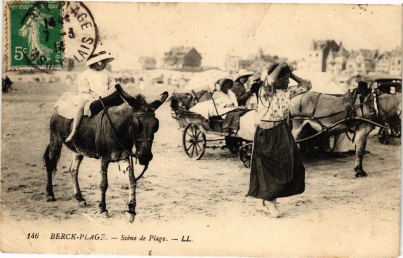 CPA BERCK-PLAGE - Scéne de la Plage (163955)