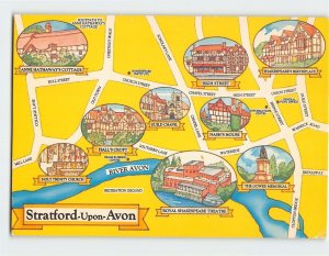 Postcard Stratford-upon-Avon, England