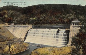 Lynchburg Virginia c1910 Postcard Dam at Pedlar River 