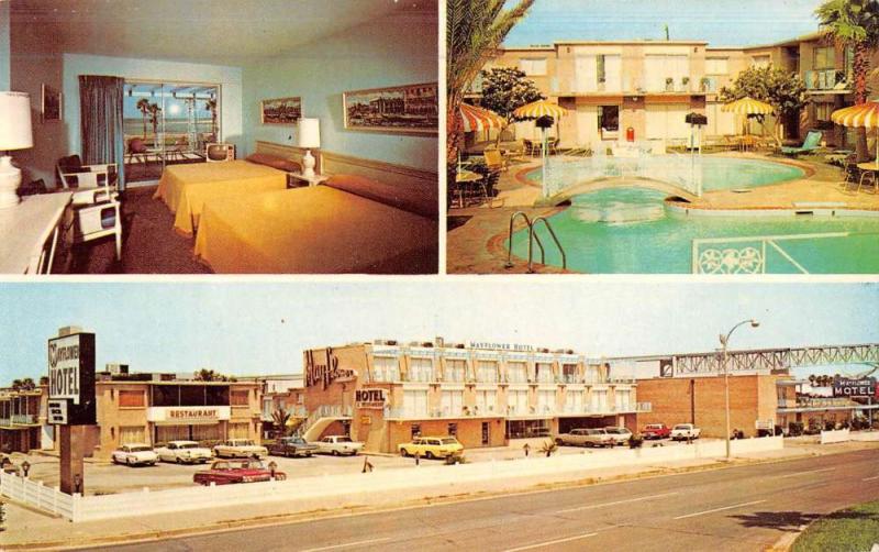 Corpus Christi Texas Mayflower Hotel Multiview Vintage Postcard K50449