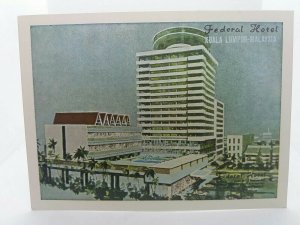 Federal Hotel Kuala Lumpur Malaysia New Unused Vintage Postcard