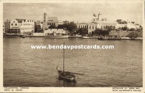 curacao, N.W.I., WILLEMSTAD, Entrance St. Anna Bay, Governor's Palace (1950s)