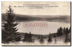 Old Postcard Pontarlier Around Lake Saint Point