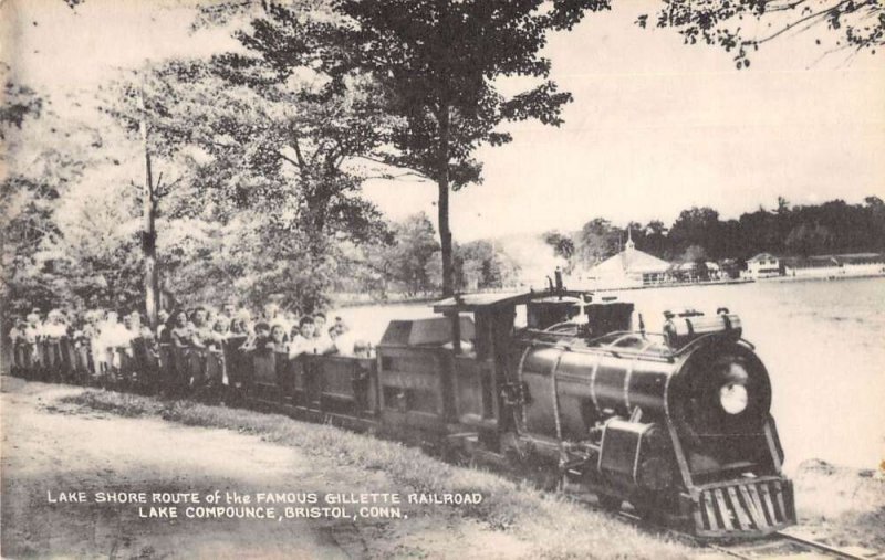 Bristol Connecticut Lake Compounce Gillette Railroad Vintage Postcard AA25258