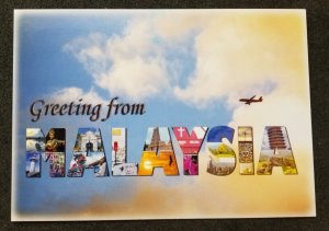 [AG] P110 Malaysia Greeting Tourism Aviation Airplane (postcard) *New