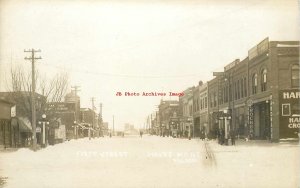 MT, Havre, Montana, RPPC, First Street, Stores, Bells Bros Photo