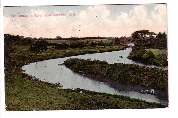 Annapolis River, Paradise, Nova Scotia, Atlee's Drug, Thorne's Cove Split Rin...