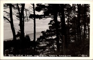 RPPC Bay View From Heights, Taft OR Vintage Postcard V73