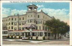North Asbury Park NJ The Benjamin Franklin c1920 Postcard