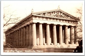 The Parthenon Nashville Tennessee TN Art Museum Real Photo RPPC Postcard