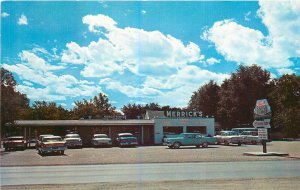 Postcard Nebraska North Platte Merrick's Ranch House Drive In Autos NE24-568