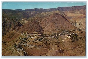 1964 Aerial View America's Largest Ghost City Jerome Arizona AZ Posted Postcard