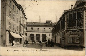 CPA ÉPINAL Rue de la Comédie et le Théatre (982929)