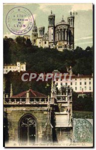 Postcard Old Lyon Notre Dame de Fourviere