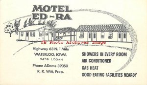 IA, Waterloo, Iowa, Ed-Ra Motel, Exterior View