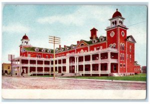 Nampa Idaho ID Postcard Dewey Palace Hotel Exterior View Building c1910 Vintage