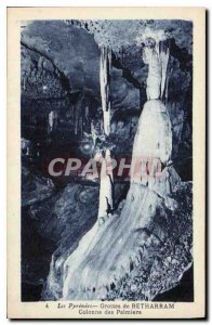 Old Postcard Cave Caves of Betharram palm Column