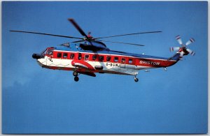 Sikorsky S-61N G-BGWJ c/n 68119 Bristow Helicopters At Aberdeen Postcard