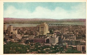 Vintage Postcard 1920's View of Beautiful City of Montreal Canada CAN