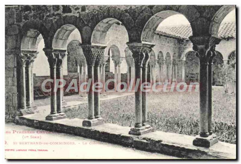 Postcard Old St Bertrand De Comminges cloister