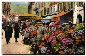 Old Postcard The Nice Marche aux Fleurs