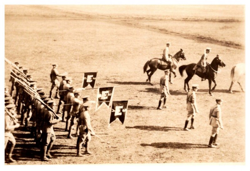 WW 1  France  Cavalry Parade Photo