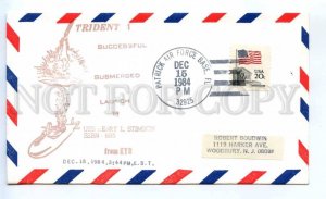 418823 USA 1984 Trident 1 launch from Submarine Patrick Air Force Base SPACE 