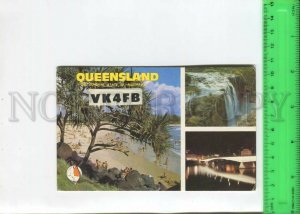 466995 1977 year Australia Queensland Brisbane radio QSL card to USSR