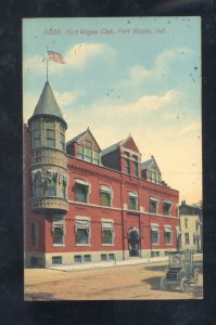 FORT WAYNE INDIANA FT. WAYNE CLUB BUILDING DOWNTOWN VINTAGE POSTCARD