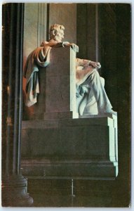 Postcard - Lincoln Statue, Lincoln Memorial, Washington, D. C.