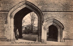 England Ely View Of Park Through Old Monastic Gateway