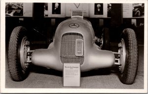 1936 Mint Berlin Germany RPPC Postcard Automobile Exhibition Mercedes Benz