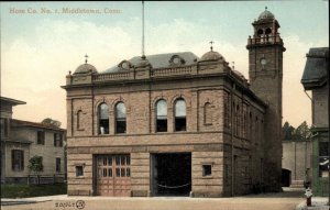 Middletown CT Hose Co No 1 Stone Fire Dept 1900s-20s Vintage Postcard