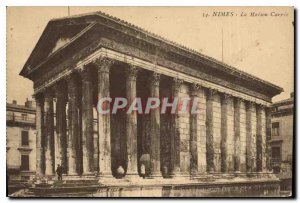 Postcard Old Nimes La Maison Carree