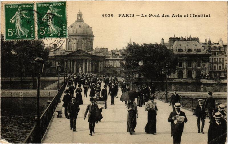 CPA Paris 6e Paris-Le Pont des Arts et l'Institut (312098)