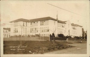 VALLEJO CALIFORNIA CA High School Antique RPPC Real Photo Postcard