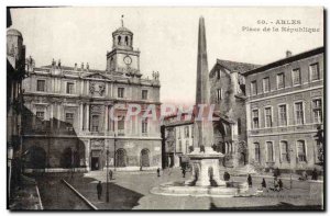 Old Postcard Arles Palace Of The Republic