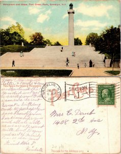 Monument and Steps, Fort Green Park, Brooklyn, New York (27476