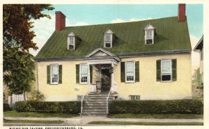 Vintage Postcard Historic Old Hostelry Rising Sun Tavern Fredericksburg Virginia