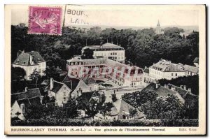 Old Postcard Bourbon Lancy Thermal S and L General view of the Spa Establishment