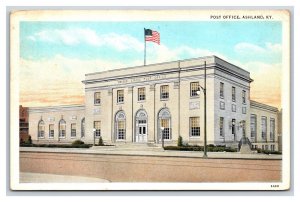 Post Office Building Ashland Kentucky KY WB Postcard F21