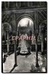 Postcard Old Granada Generalife Patio de la Acequia