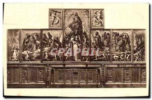 Postcard Old Hotel Dieu De Beaune Altarpiece Last Judgment Rogier van der Weyden