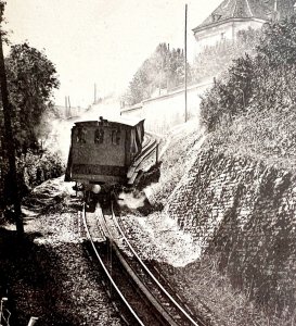 Langres France Cog Railway Bridge Train 1910s WW1 Era Postcard Europe #2 PCBG12A