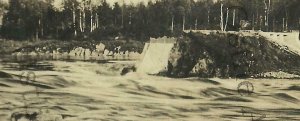 Wisconsin Dells WI RPPC c1910 DAM COLLAPSE Destruction FLOOD nr Portage Baraboo