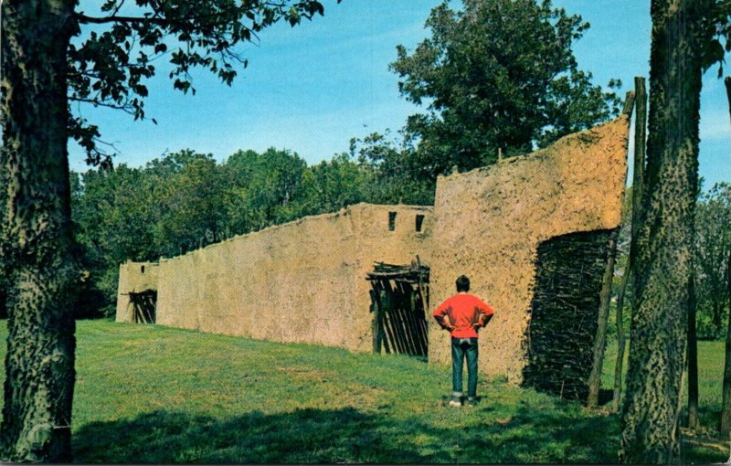 Indiana Evansville Angel Mounds State Park Palisade